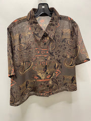 Reworked Flowy Crop Button Down #110
