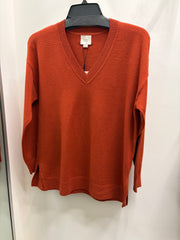Jersey Stitch V-Neck Sweater