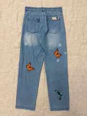 Wings & Wander Denim Pants by The Paper Lace