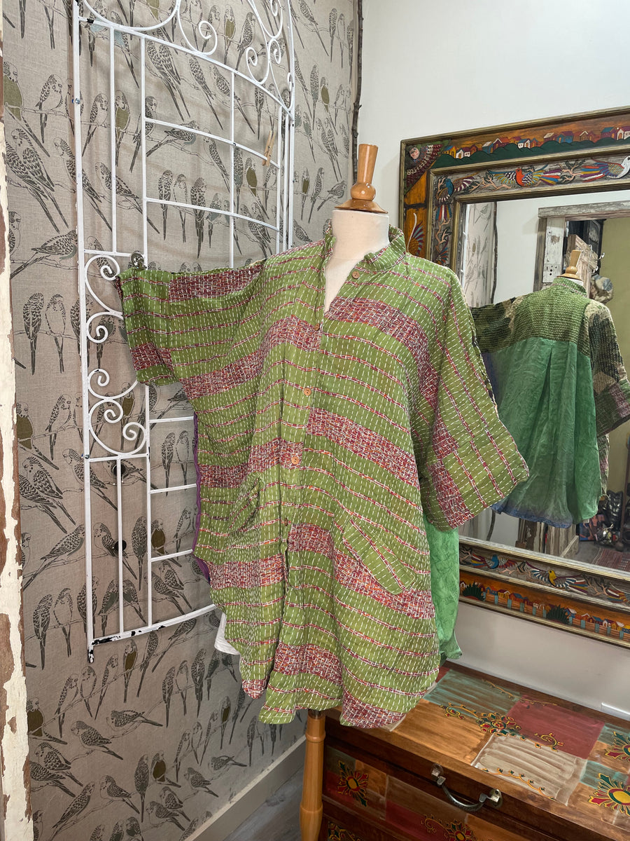 Pareo Kantha Free To Be Button Down #018 by Kantha Bae