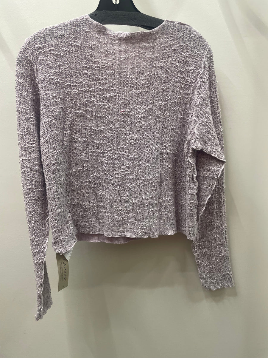 Texture Crop Cardigan by Cut Loose