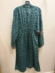 Rasgulla Sari Ruched Dress #180 by Kantha Bae