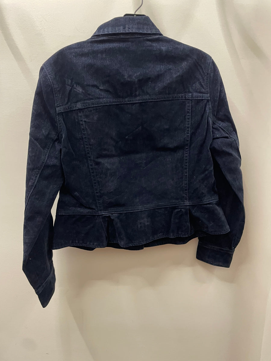 Velvet Denim in Navy Jacket by Adore