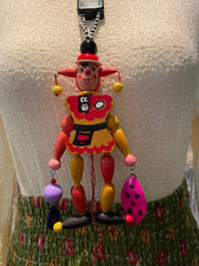Jester Puppet Toy Necklace by The Vintage Jewel