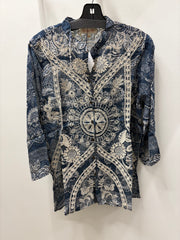 Indigo Heirloom Embroidered Button Down by All About Her