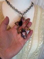 Mixed Chain Star Necklace