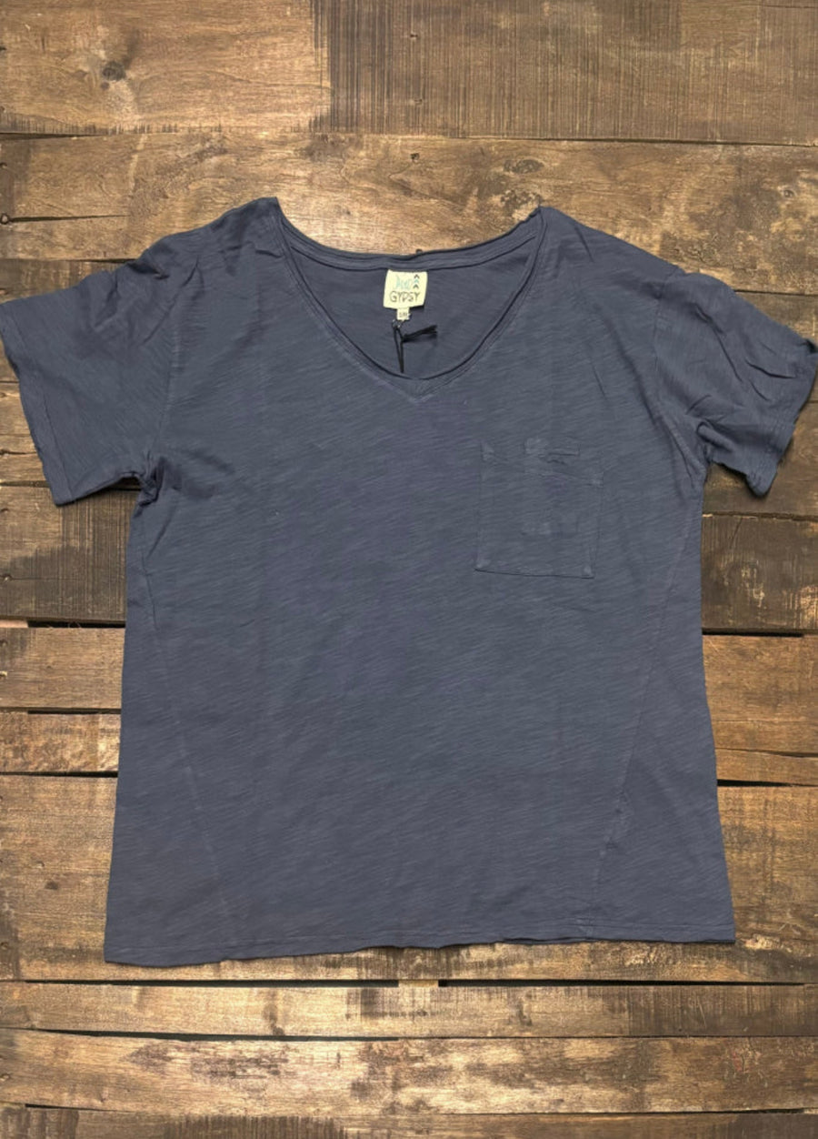 Solid Moon Dance V-Neck Tees by Jaded Gypsy