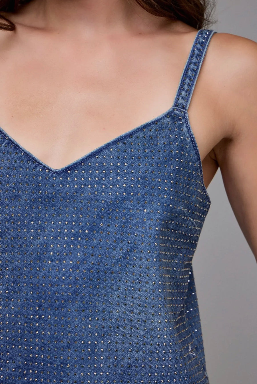Super Soft Rhinestone Tank by Hidden Jeans