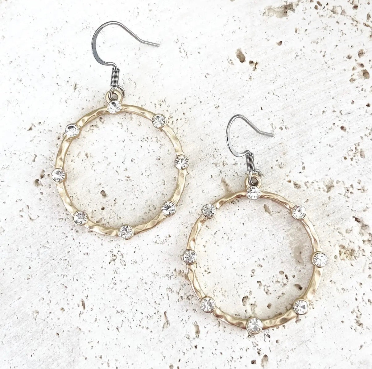 Crystal Hoop Earrings