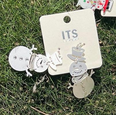 Snowman Earrings - Robin Boutique-Boutique 