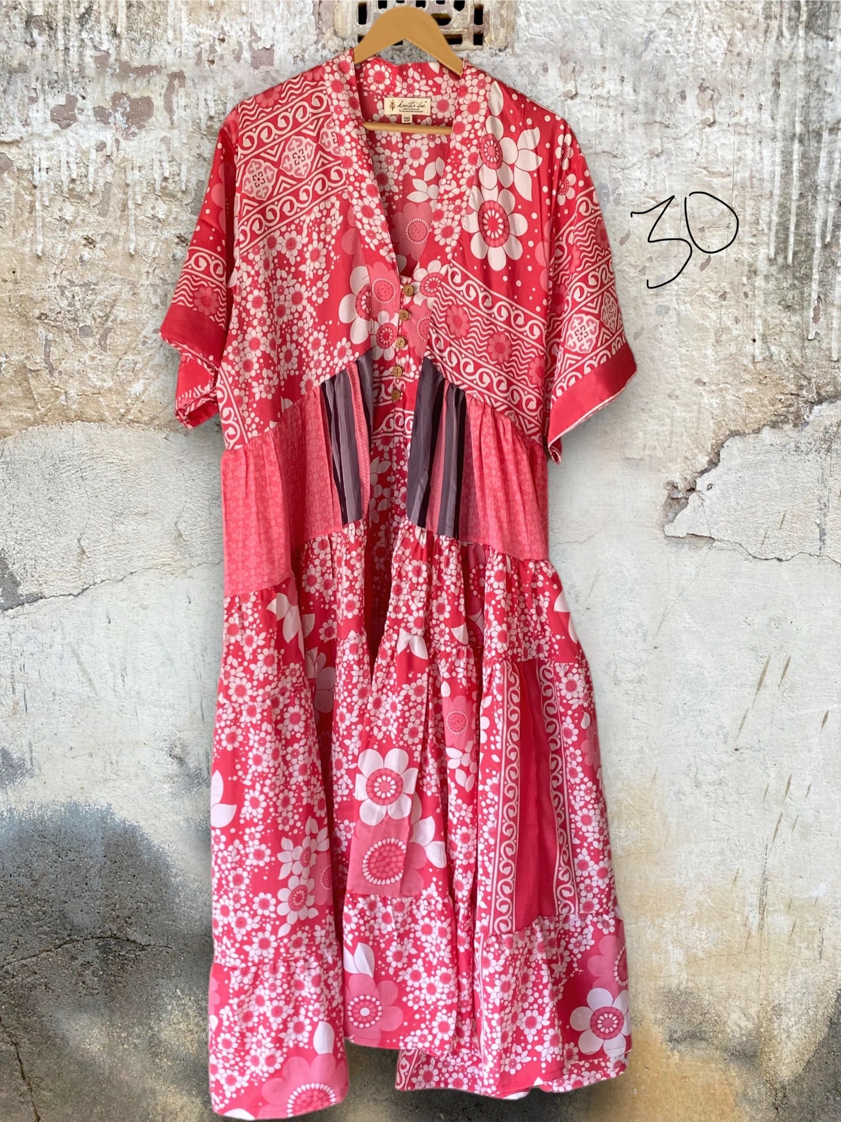 Rasgulla Sari Twilight Maxi Dress #30 by Kantha Bae