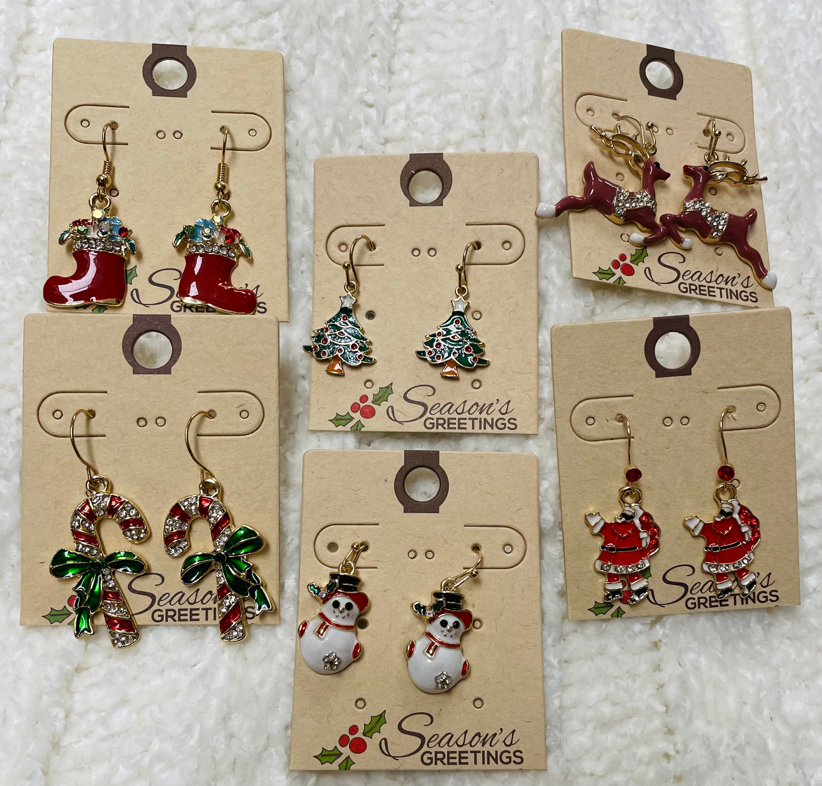Holiday Enamel Earrings - Robin Boutique-Boutique 