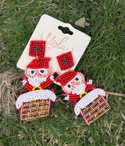 Santa Claus Earrings - Robin Boutique-Boutique 