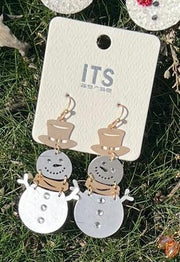 Snowman Earrings - Robin Boutique-Boutique 