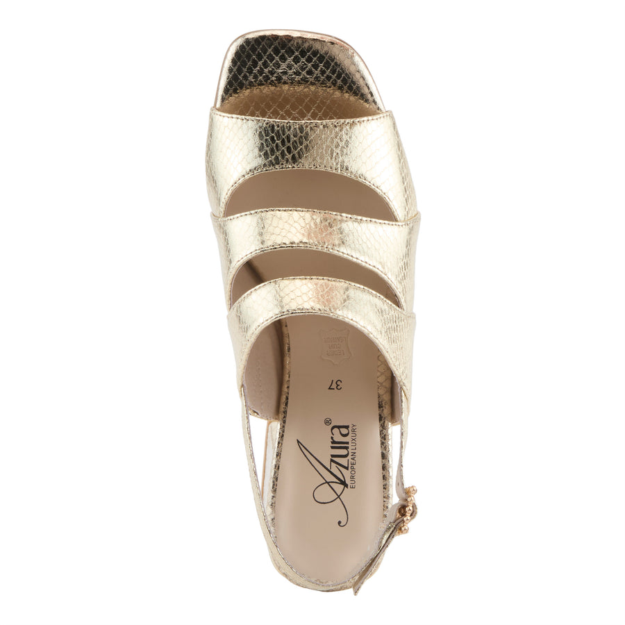 Glitteoertwins Block Heel Sandal Evening Shoes by Azura Robin Boutique