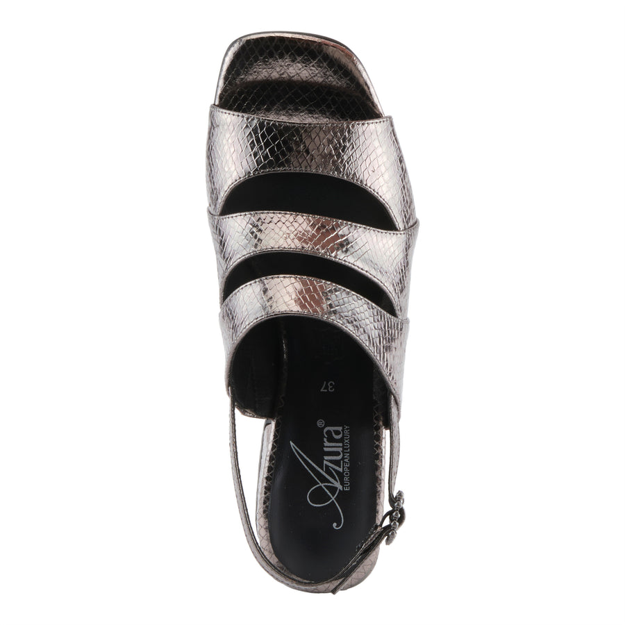 Glitteoertwins Block Heel Sandal Evening Shoes by Azura Robin Boutique