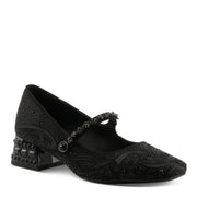 Side View of Icedelite Shoes in Black - Robin Boutique
