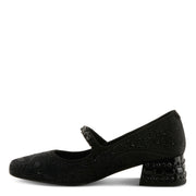 Side View of Icedelite Shoes in Black - Robin Boutique