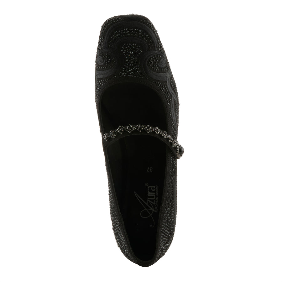 Top View of Icedelite Shoes in Black - Robin Boutique