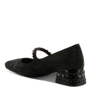 Side View of Icedelite Shoes in Black - Robin Boutique