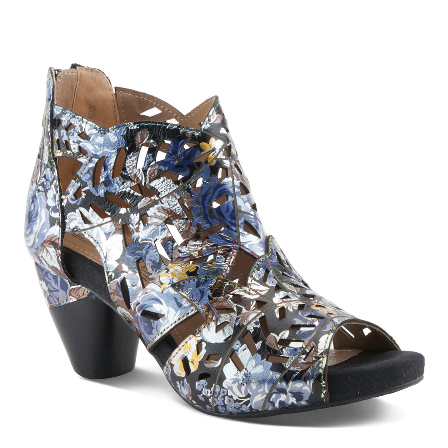 L'Artiste Icon Tooled Leather Ankle Sandal