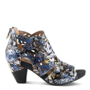 L'Artiste Icon-Met Tooled Leather Ankle Sandal Robin Boutique