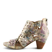 L'Artiste Icon-Met Tooled Leather Ankle Sandal Robin Boutique