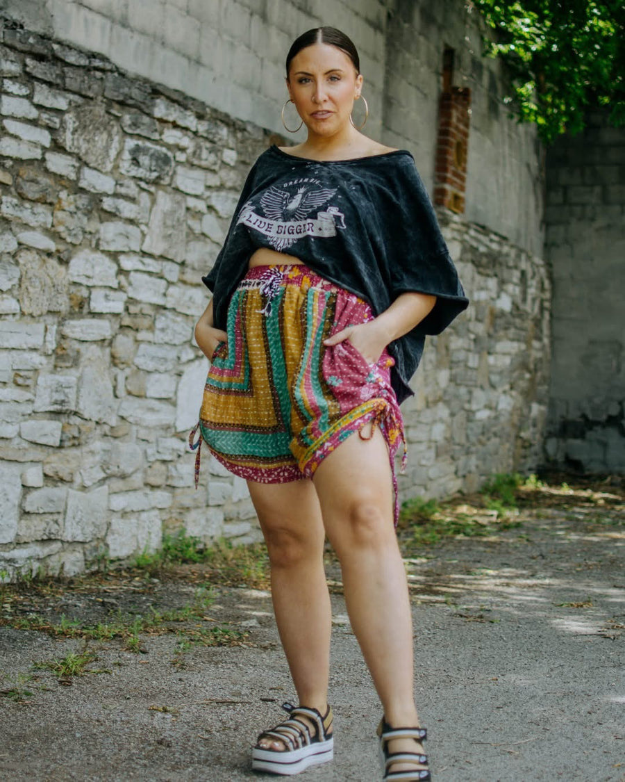 Silk Butterfly Shorts #06 by Kantha Bae