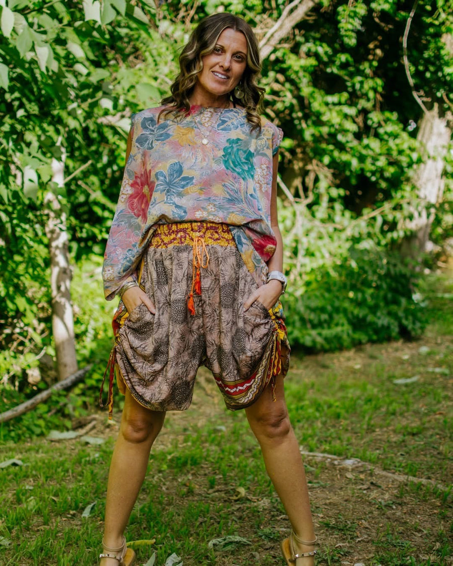 Silk Butterfly Shorts #06 by Kantha Bae