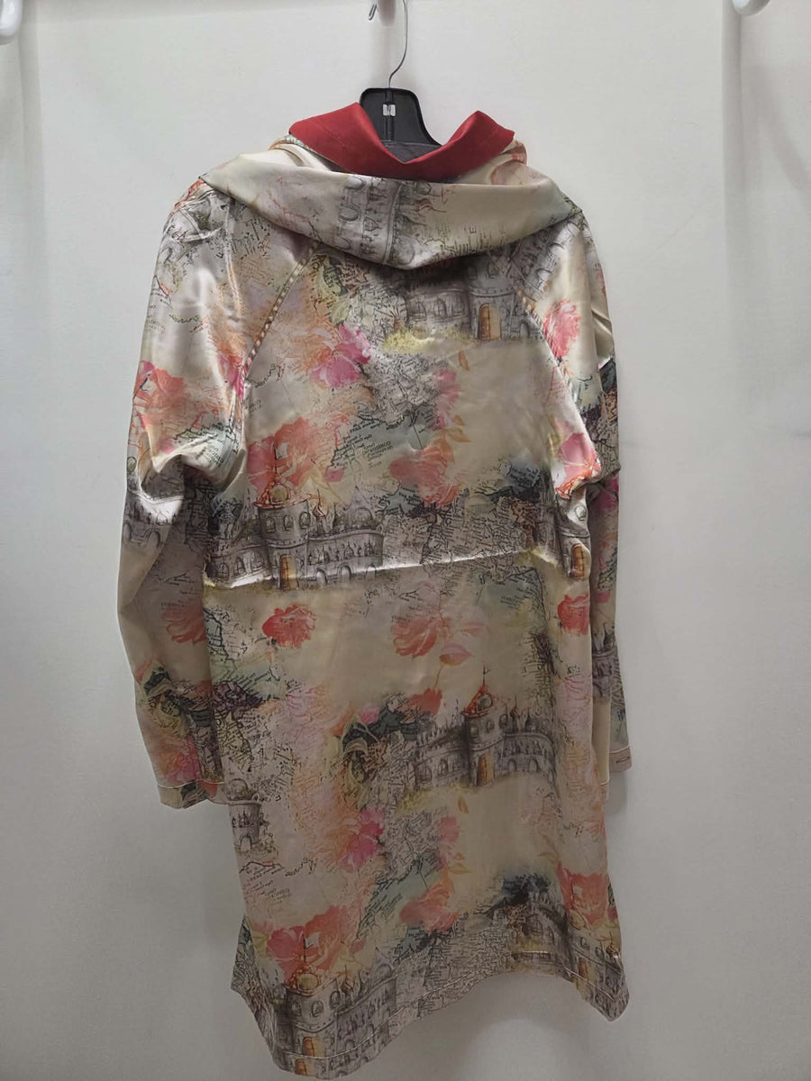 Reversible Raincoat with Maps and Castles Robin Boutique
