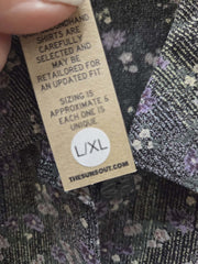 Reworked Flowy Crop Button Down #114