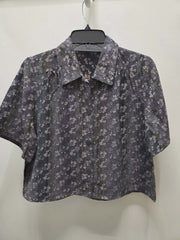 Reworked Flowy Crop Button Down #114