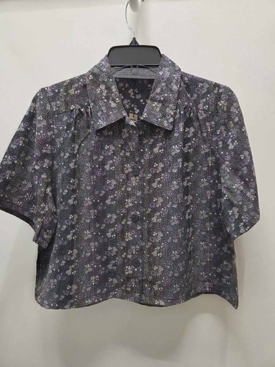 Reworked Flowy Crop Button Down #114
