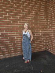 Denim Overall Dress by Davi & Dani
