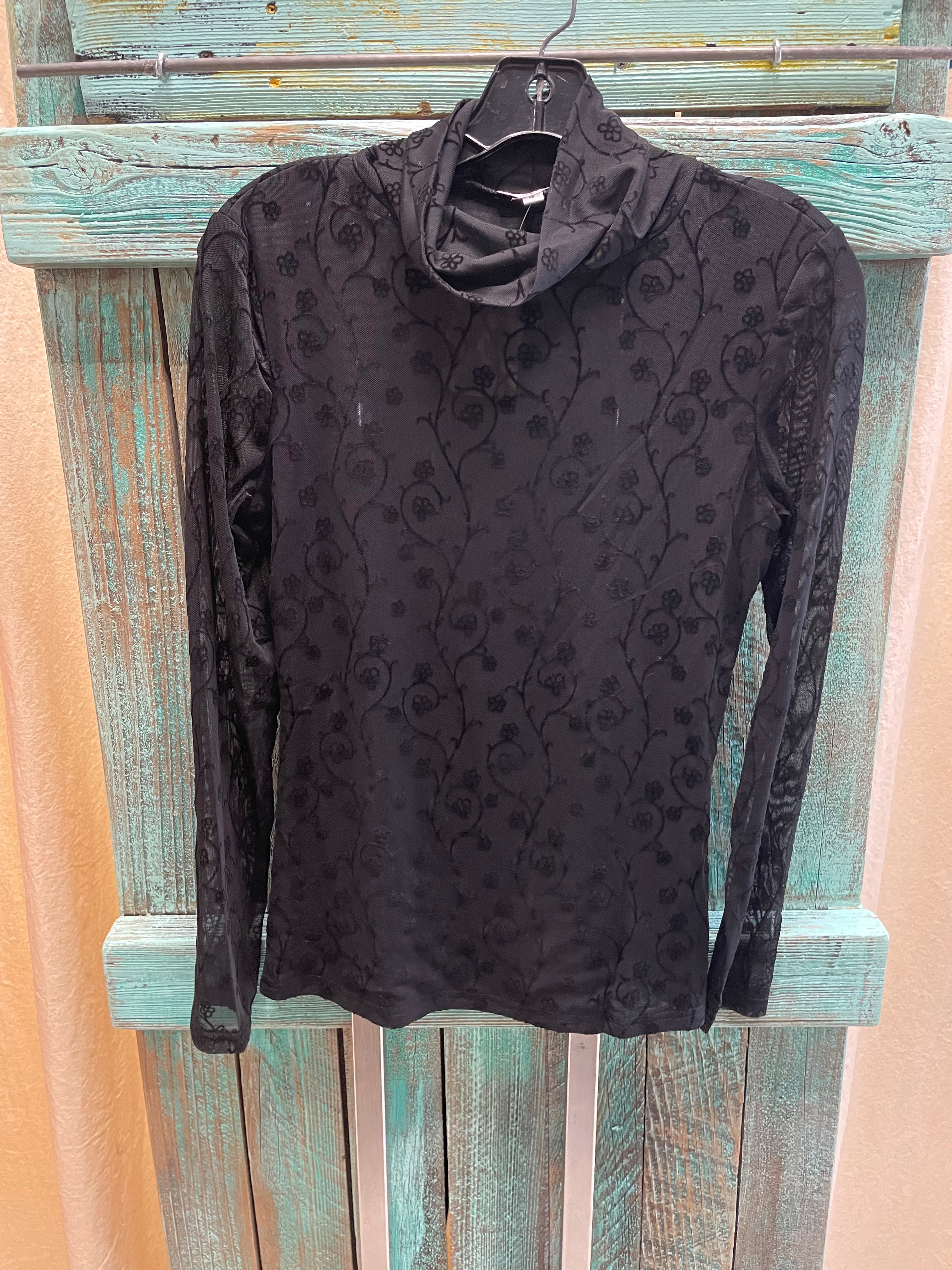 Flocked Velvet Shirt by Adore A209 Robin Boutique