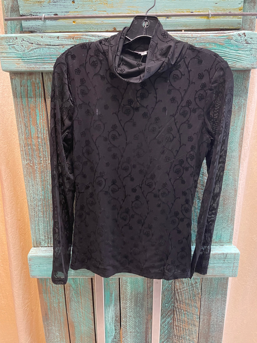 Flocked Velvet Shirt by Adore A209 Robin Boutique