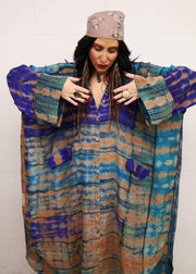 Crepe Sari Free To Be Longsleeve Maxi #016 by Kantha Bae