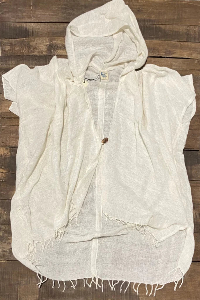 Hooded Earthy Feeling Kimono by Jaded Gypsy
