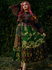 Pareo Kantha Monarch Maxi Skirt #134 by Kantha Bae