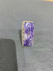 Charoite Adjustable Ring