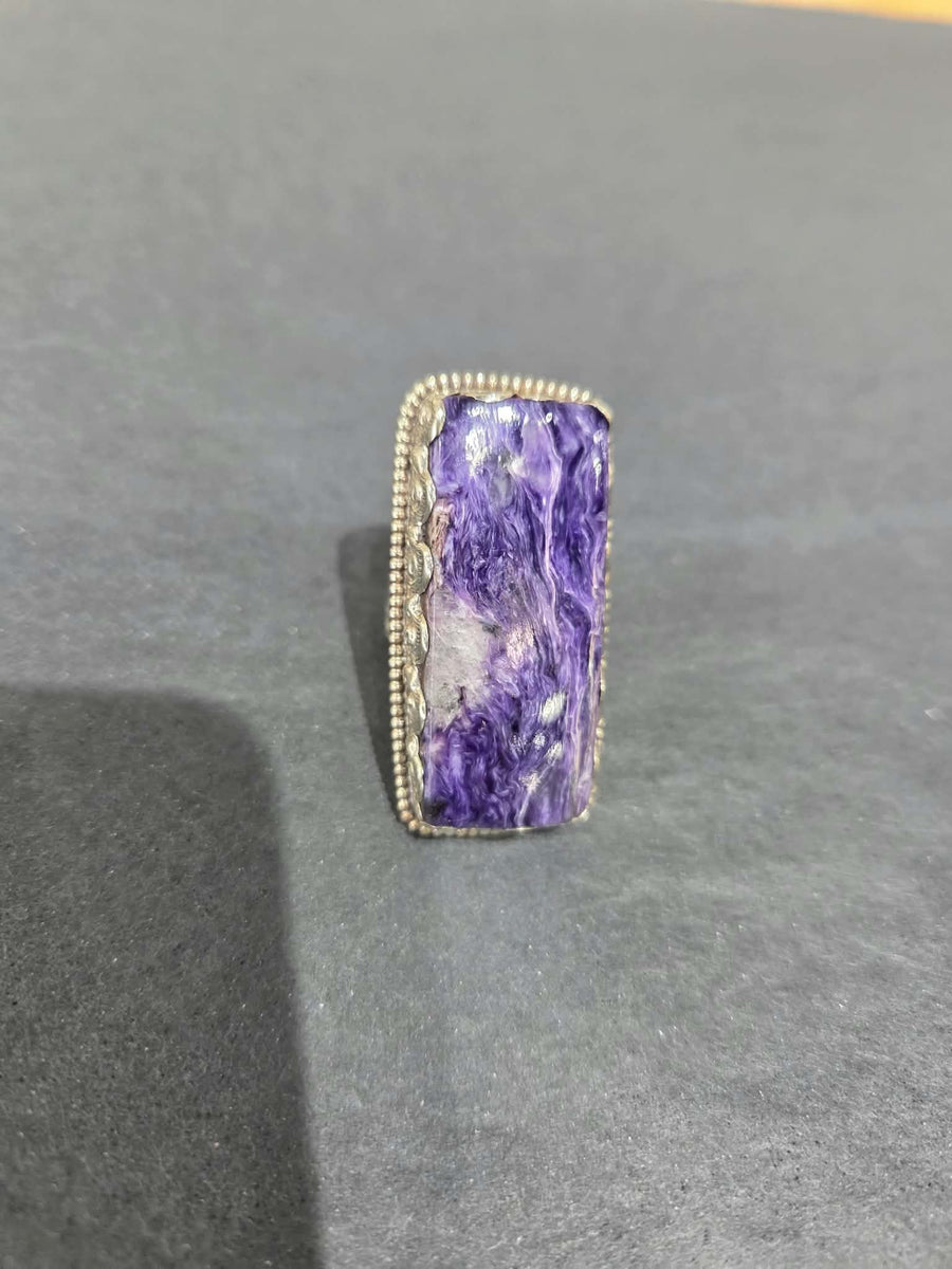 Charoite Adjustable Ring