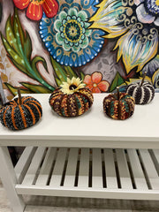 Harvest Crochet Charm Pumpkins