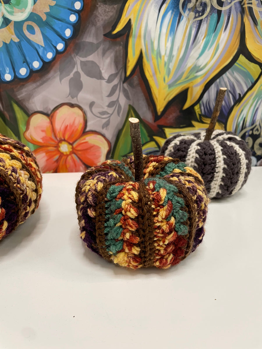 Harvest Crochet Charm Pumpkins