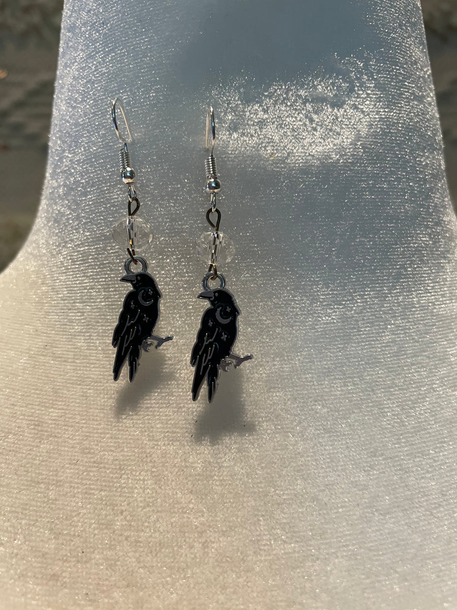 Raven Charm Earrings by Gina Robin Boutique