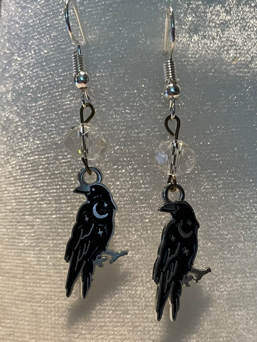 Raven Charm Earrings by Gina Robin Boutique