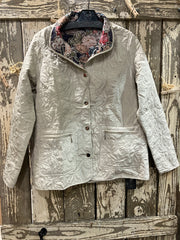 Reversible Floral Quilt Jacket by Creations