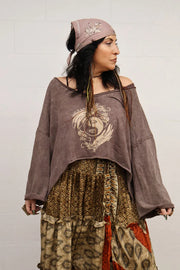Dream Crop Tee Held In Balance by Kantha Bae