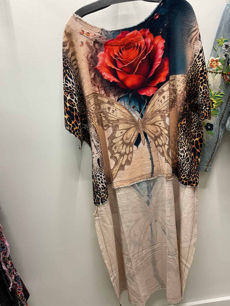 Hi-Low Rose Top