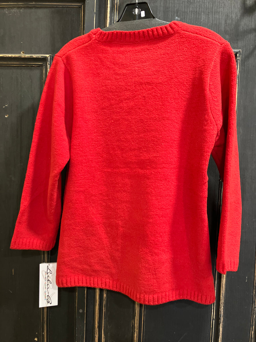 Additional view of 3/4 Sleeve Chenille Sweater by Lulu-B from Robin Boutique.