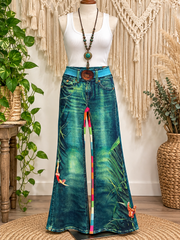 Tropical Paradise Flare Pants